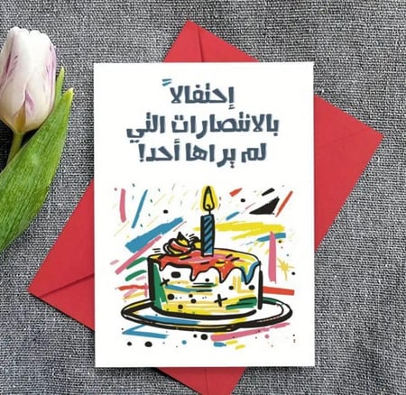 احتفلوا بانتصارات أحبائكم ( أبنائكم - أزواجكم - زوجاتكم - أصدقائكم و غيرهم ممن تحبون الخير لهم وتسعدون بانجازاتهم الغير مشهودة و التي تعلمونها انتم