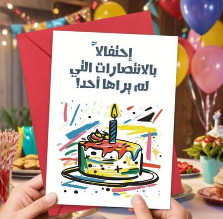 احتفلوا بانتصارات أحبائكم ( أبنائكم - أزواجكم - زوجاتكم - أصدقائكم و غيرهم ممن تحبون الخير لهم وتسعدون بانجازاتهم الغير مشهودة و التي تعلمونها انتم