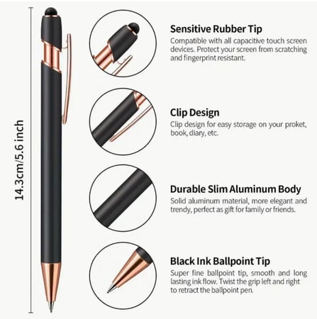 أقلام ذكية بعبارات تحفيزية بجودة عالية وخامة أنيقة جدا