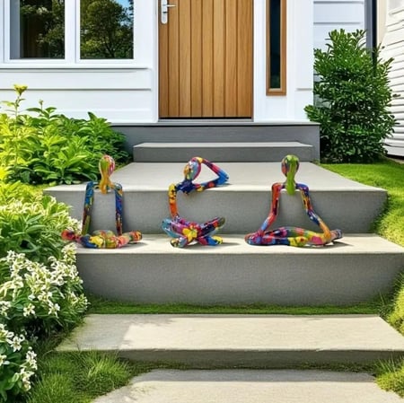 4 تماثيل مميزة تجسد تمارين الاسترخاء لديكور المنزل لمحبي الرياضة