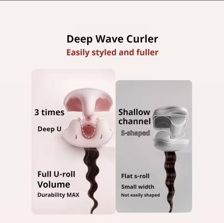 مكواة تجعيد ويفر 32 بحماية وقابل للتعديل يدوم طويلاً