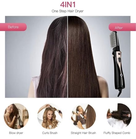 فرشاة تجفيف الشعر 3 في 1 من REBUNE