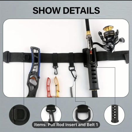 حامل سنارة ( قصبة) الصيد المبتكر على الخصر - حرية اليدين لمتعة صيد لا مثيل لها!