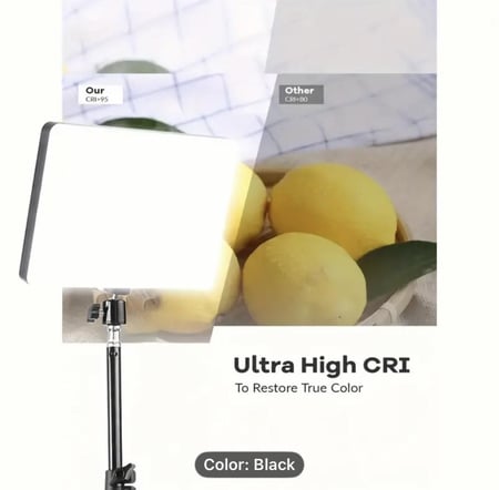 إضاءة احترافية مع حامل جوال – مثالية للتصوير والبث المباشر