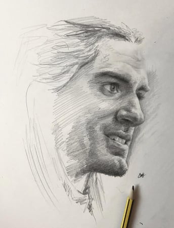 دورة رسم البورتريه بالرصاص للمبتدئين