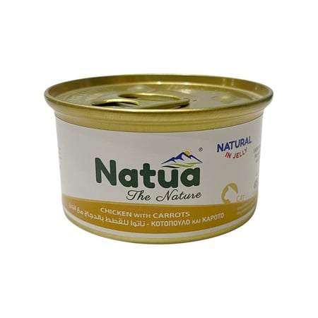 ناتوا كات للقطط طعام رطب بنكهة الدجاج مع الجزر  85g