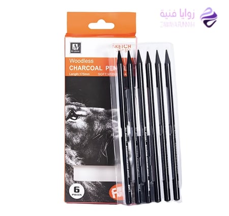 اقلام فحم  6 درجات