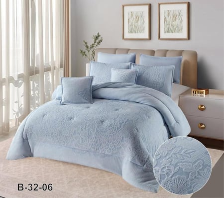 مفرش شتوي نفرونص وجه مخمل وجه فردي فرو دافي 4 قطع / رسين