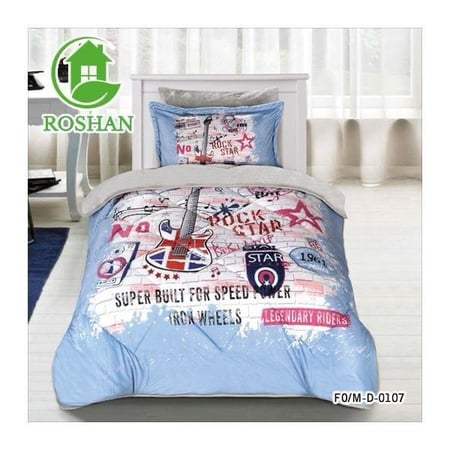 مفرش اطفال وجه مخمل وجه فرو 4 قطع.. عروب 2