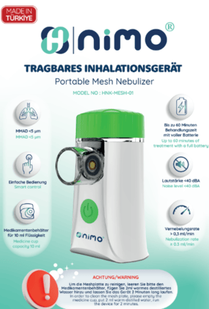 جهاز استنشاق بخار  (نيبولايزر) متنقل Nimo
