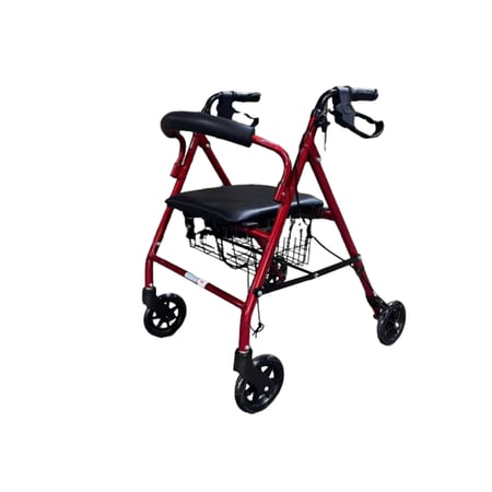 مشاية طبية بعجلات مع مقعد KY9144L | ألمنيوم قابلة للطي