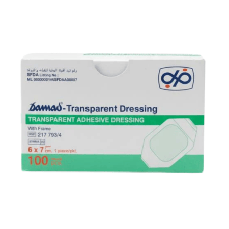 ضمادة تيجاديرم رقيقة من 3M لتغطية الجروح – 100 قطعة (6×7 سم)