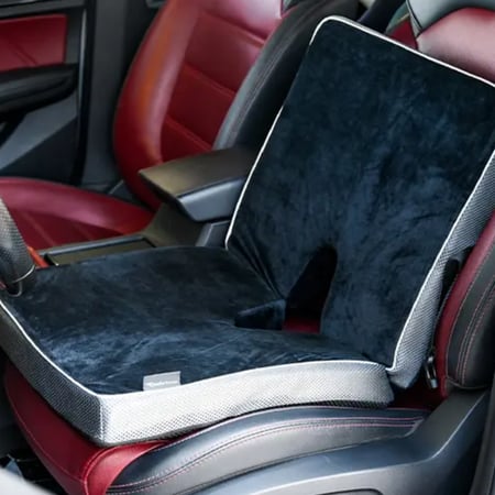 وسادة جلوس ومسند ظهر مزدوج ميموري فوم – دعم طبي متكامل لراحة الظهر والجلوس الطويل