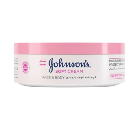 كريم جونسون سوفت لترطيب البشرة والجسم بتركيبة ناعمة 100 جم