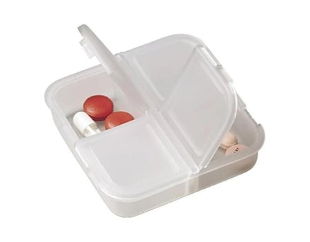 حافظة دواء مربعة – 4 أقسام للاستخدام المنزلي