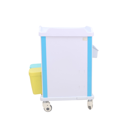 عربة أدوية طبية - 4 أدراج مع قفل أمان