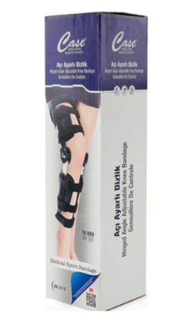 مشد ومثبت ركبة ودعامة قدم مفصلية – Case Adjustable Knee & Foot Brace - مثبت ساق قابل للتعديل لإصابات الركبة/الكاحل، تخفيف آلام أخيل ودعم ما بعد الجراحة للقدم اليسرى واليمنى صناعة تركي