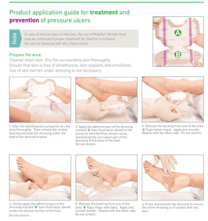 ضمادة سيليكون إسفنجية لتقرحات القدم من هارتمان بيرمافوم – مقاس 22×23 سم