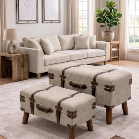 طقم بوف بتخزين بتصميم حقيبة (قطعتين)