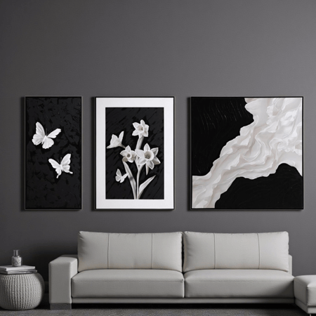 لوحة جداريه ثلاثية 230×100 سم