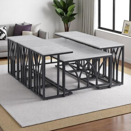 طقم طاولات 1+6 للضيافة