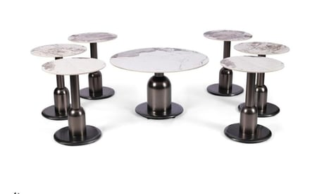 طقم طاولات قهوة 7قطع سيراميك