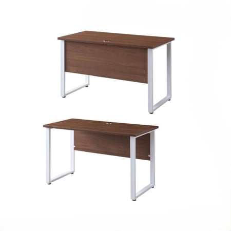 مكتب خشبي بأرجل معدنيه عرض100سم