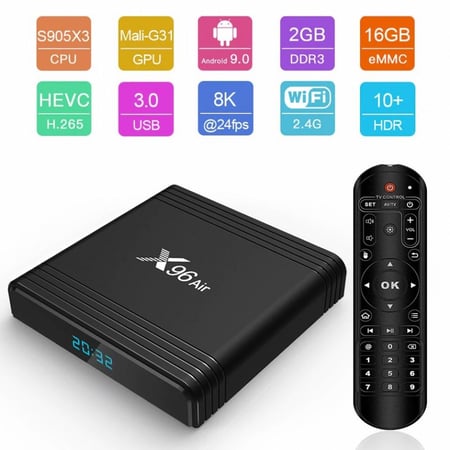 X96 AIR - 4 RAM - 64 ROM android box -اندرويد بوكس