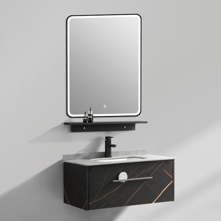 مغسلة ديكور اسود مع اطار  مقاس 60 سم  و حوض