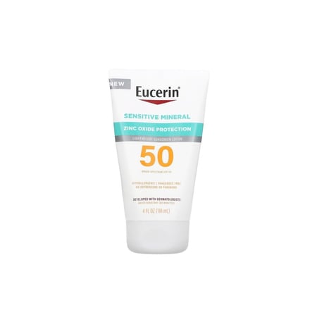 لوشن واقي شمس بعناصر معدنية - قوام خفيف للبشرة الحساسة من EUCERIN ( 118 مل )