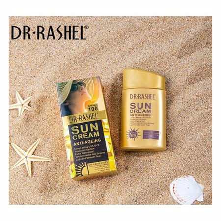 كريم واقي شمس بخلاصة الذهب والكولاجين مضاد للشيخوخه