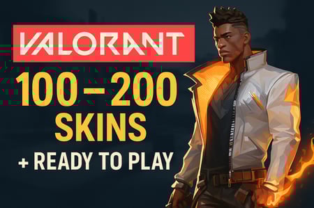 حساب فالبورانت VALORANT | من 100 إلى 200 سكن  | جاهز للعب