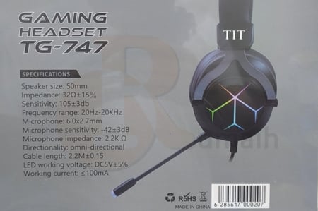 سماعة تي اي تي راس قيمنق مع مايك TIT TG-747