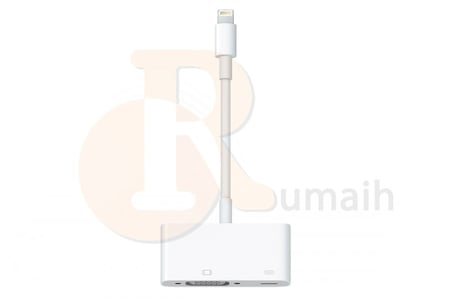 ابل وصلة ايفون ايباد الى بروجكتر Apple Lightning to VGA