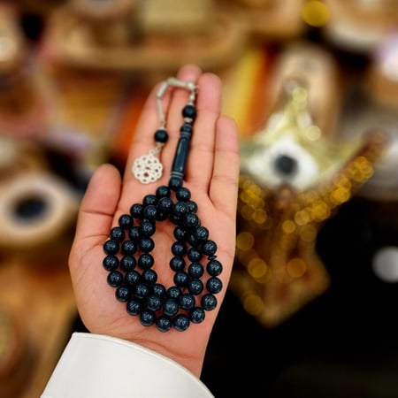 سبحة بكلايت أسمنتي غامق هدايا رجالية