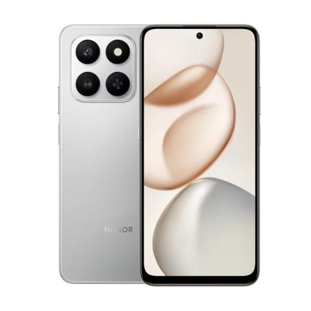 هونر x7d ذاكرة 128 جيجابايت، تدعم 5G, رام 6 جيجابايت - فضي