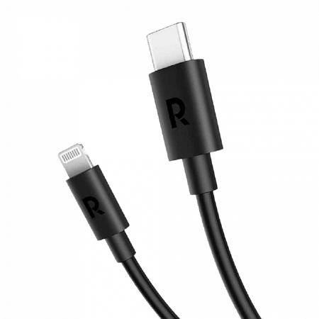 سلك من تايب سي الى ايفون راف باور 1 متر - أسود