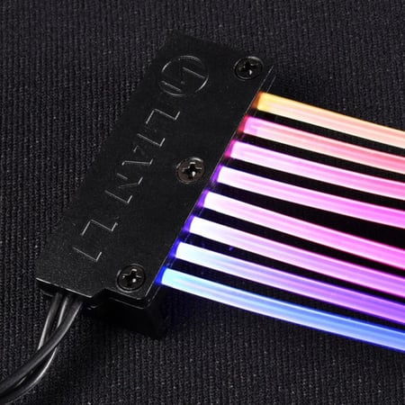 كابل LIAN LI PW8-V2 RGB قابل للتوجيه Strimer Plus V2 8-Pin - باللون الأسود (الموديل: PW8-PV2)