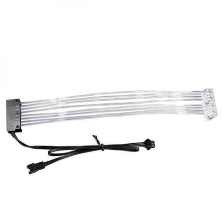 كابل LIAN LI PW8-V2 RGB قابل للتوجيه Strimer Plus V2 8-Pin - باللون الأسود (الموديل: PW8-PV2)