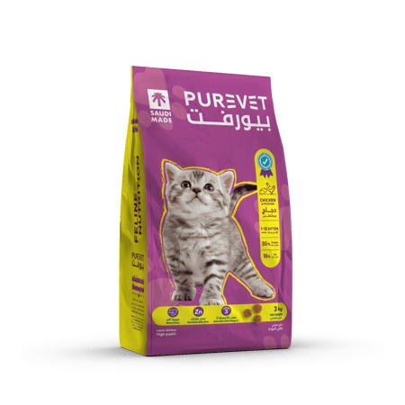بيورفت طعام جاف  بنكهة بالدجاج مع البطاطس للقطط الصغيرة 3 كيلو- 15 كيلو