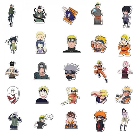50Pcs Naruto Stickers | 50 ملصق ناروتو