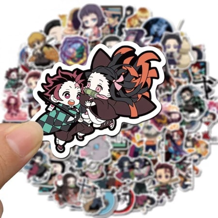 50Pcs Demon Slayer Stickers | 50 ملصق قاتل الشياطين
