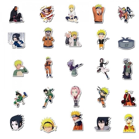 50Pcs Naruto Stickers | 50 ملصق ناروتو