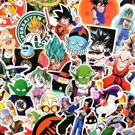 50Pcs Dragon Ball Z Stickers | 50 ملصق دراغون بول زد