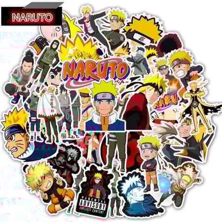 50Pcs Naruto Stickers | 50 ملصق ناروتو