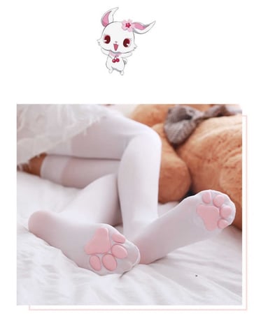 جوارب القطة - ابيض | Anime Cosplay