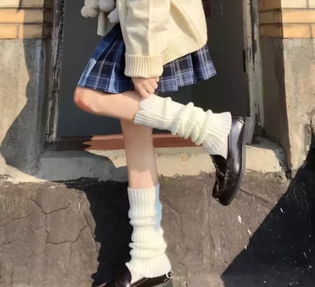 جوارب طويلة - أبيض | Anime Cosplay