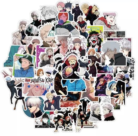 50Pcs Jujutsu Kaisen Stickers | 50 ملصق جوجوتسو كايسن