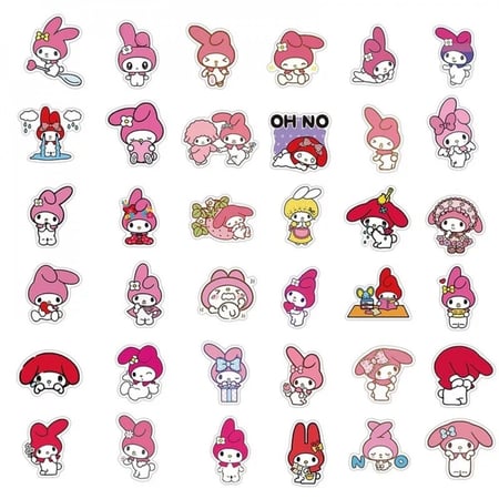 50Pcs Melody Stickers | 50 ملصق ميلودي