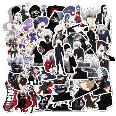 50Pcs Tokyo Ghoul Stickers | 50 ملصق طوكيو غول